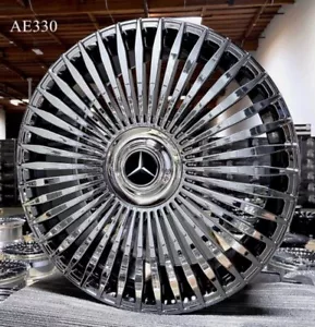 20'' inch Wheels fit Mercedes S550 Bentley E S63 Chrome with Tires CLS CL63 S580 - Picture 1 of 6