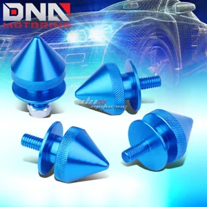 4Pcs Spike Style Quick Release Fasteners Bumper Trunk Fender Hatch Lids Sky Blue - Foto 1 di 5