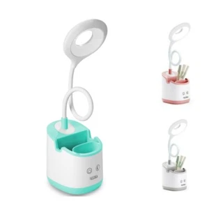 Lampe LED Verstellbarer Augenschutz mit Stifthalter Lesen Lernen Home Office - Bild 1 von 16