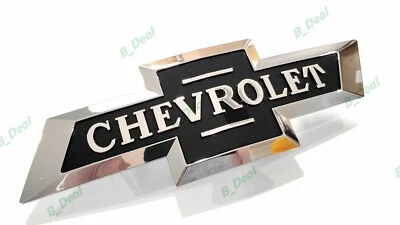 Cromo Negro Frontal SOLO Heritage Pajarita Emblemas 16-18 Silverado Colorado Sierra Foto 1 de 4