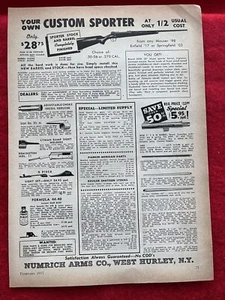 Vintage 1955 Numrich Arms Print Ad Custom Sporter Mauser Enfield Springfield - Bild 1 von 7