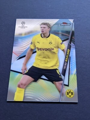 2020-21 Topps Finest UCL Erling Haaland Dortmund - Image 1 of 2