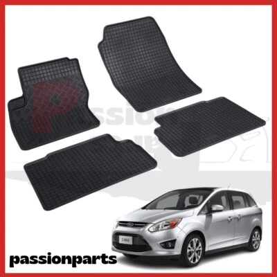 TAPPETI IN GOMMA FORD C-MAX II DAL 2010 IN GOMMA TAPPETINI SU MISURA KIT 4 PEZZI - Immagine 1 di 4