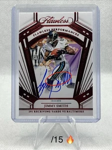 2024 Jimmy Smith Makellose Auftritte Ruby /15 Autograph Jacksonville Jaguars - Bild 1 von 13