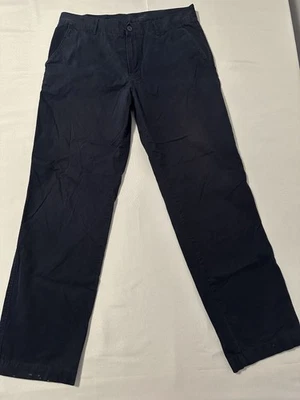 Lacoste Chino Pants Mens 34x30 Navy Blue Classic Fit Cotton Casual Trousers - Image 1 of 4