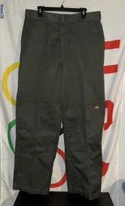 Dickies Double Knee Workwear Hose Herren 36x34 Grün Vintage Y2K Baggy - Bild 1 von 9