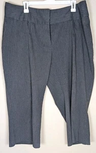 Lane Bryant Women's Plus Size 20 Cropped Dress Career Pants Gray - Picture 1 of 9