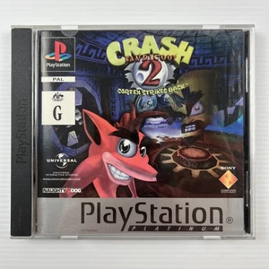 Crash Bandicoot 2 Cortex Strikes Back PS1 Playstation 1 PAL With Manual Tested - Picture 1 of 3