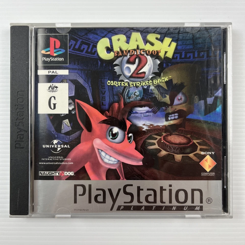 Crash Bandicoot 2 Cortex Strikes Back PS1 Playstation 1 PAL With Manual Tested - Image 1 of 3