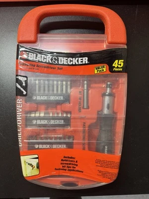 Black & Decker 45-Piece Ratcheting Screwdriver with Bits, Unopened - Image 1 of 3