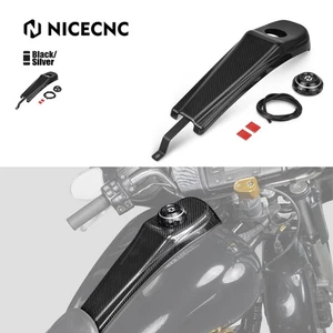 Kohlefaser Armaturenbrett Einsatz Tankdeckel Set Für Harley Road Glide FLTRXST - Picture 1 of 18