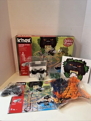 Knex Roller Coaster Building Set Thrill Rides Panther Attacks with Ride It ~NEW - Image 1 of 4