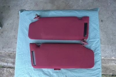 1990-1996 Buick Regal Driver & Passenger Side Sun Visor Pair Set Red Lighted - Image 1 of 4