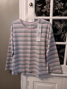 Gap Kids NWT Girl's Flame Resistant Striped Sleep Shirt Size 12 - Picture 1 of 7