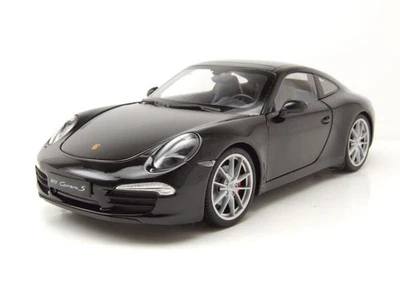 Porsche 911 (991) Carrera S 2012 Nera Modellino 1:18 Welly - Immagine 1 di 4
