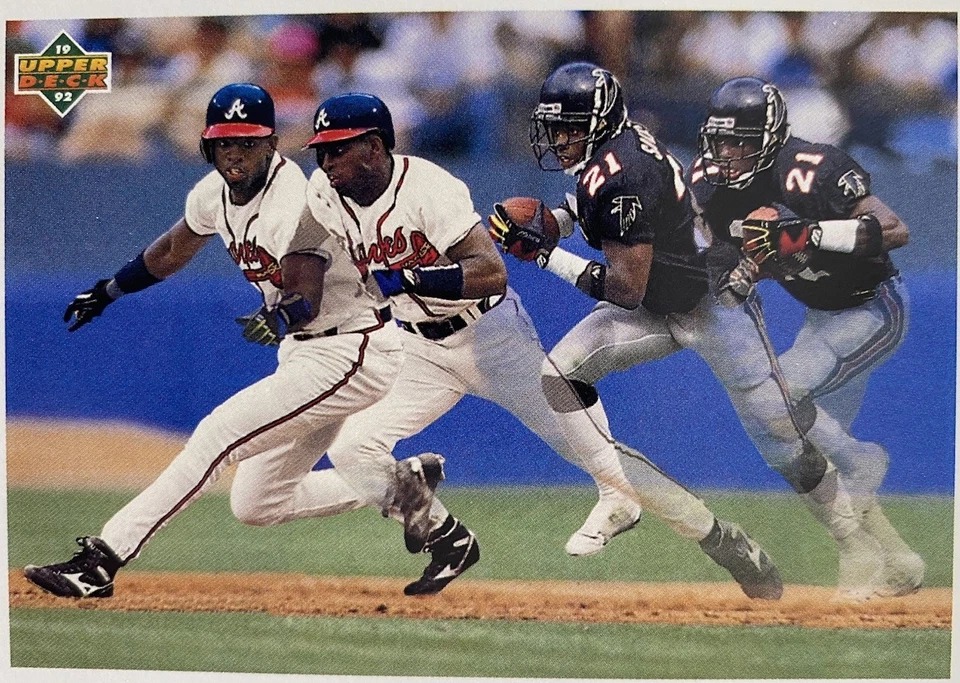 1991 Upper Deck Deion Sanders Sp3 Prime Time's Two Atlanta Braves Falcons - Image 1 of 1