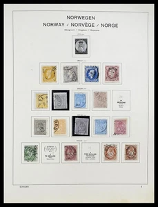 NORWAY 1856-1999 Used in Schaubek Album Stamp Collection - Picture 1 of 12