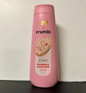 1 botella de jabón corporal Dove X Crumbl 20 OZ - pastel de migas de fresa - Imagen 1 de 2