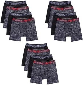 Hanes Men's Boxer Briefs 12-Pack Performance X-Temp 4-Way Stretch Mesh S-3X - Picture 1 of 1