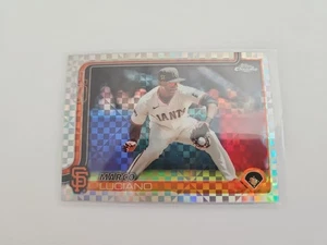 2025 TOPPS CHROME MARCO LUCIANO X-Fractor #191 - Picture 1 of 2