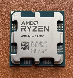 LQ@K-AMD Ryzen 5 7500F 6-Core 12-Thread Socket AM5 CPU Processor Tested - Picture 1 of 3