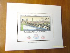 EBS Czechoslovakia 1978 - Old Prague - 60th Ann. Czech Stamps - Block 36 MNH** - Picture 1 of 1