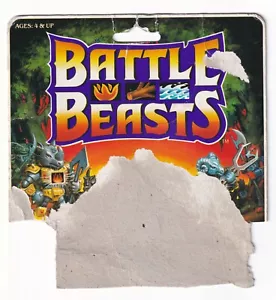 1987 Battle Beasts Series 2 Hasbro Card Back - Picture 1 of 2