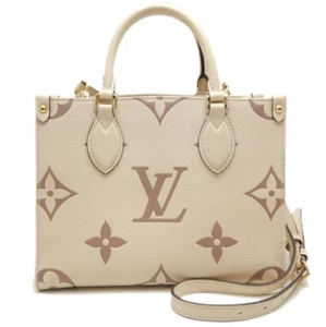 LOUIS VUITTON Tote Bag On the Go PM Bicolor Monogram Empreinte M45654 /252661 - Picture 1 of 9