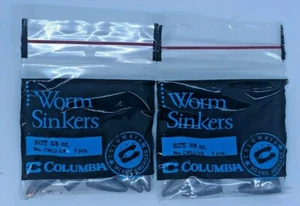 (2) COLUMBIA WORM SINKERS 3/8OZ. 5PCS (CWL2-3/8) - Picture 1 of 1