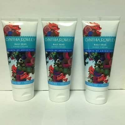( 3 ) Bali Seas by Cynthia Rowley Hand Cream 3.4 ea.