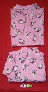 De colección Friends Heart ROSA NAVIDAD MUÑECOS DE NIEVE CONJUNTO CAMISA PANTALONES ALGODÓN Talla 1X - Imagen 1 de 5