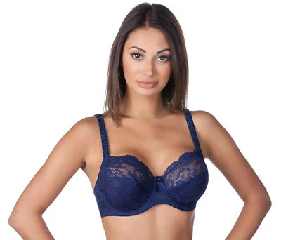 Alegro Lingerie Boudoir Starlet Plus-Size Unlined Lace Full Cup Bra 9002A - Image 1 of 4