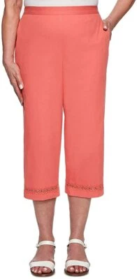 Alfred Dunner Coastal Drive Capris de tiro alto tallas 8, 12, 16 precio de venta sugerido por el fabricante 48 USD Nuevo Foto 1 de 4