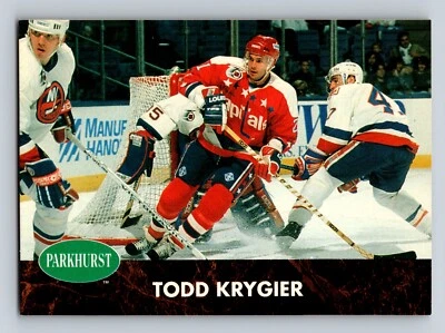 Todd Krygier 1991-92 Parkhurst #408 Washington Capitals - Image 1 of 2