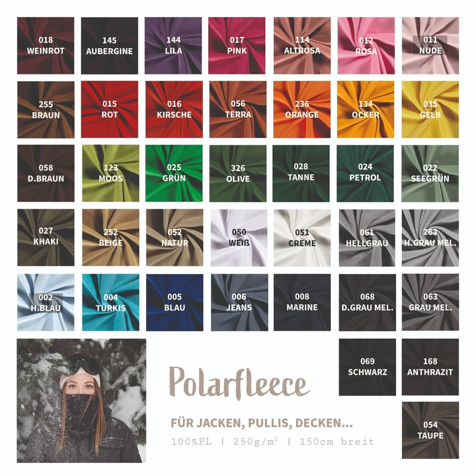 Polarfleece Meterware antipilling - Fleecestoff weich/kuschelig - Kuschelfleece - Bild 1 von 4