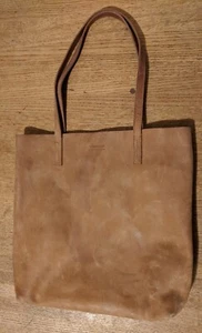 O My Bag Amsterdam - Georgia - Camel - Hunter Leather Tote Bag - Preowned - Picture 1 of 9