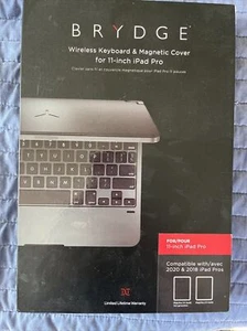 BRYDGE Pro BRY4012 PORTABLE KEYBOARD for 11-inch iPad Pro, Space Gray Brand New! - Picture 1 of 4
