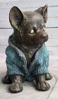 Bronze Durable Puppy Sculpture Bronze doggy Figurine chihuahua Animal Casting