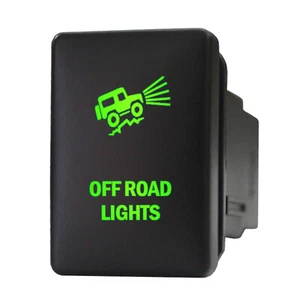 OFF ROAD LIGHTS 929G Push switch 12V For Toyota RAV4 Sequoia LED green 3A ON OFF - Bild 1 von 1