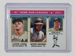 2025 Topps Heritage Chrome Aaron Judge / Soto AL Home Run Leaders Card #194 - Bild 1 von 2