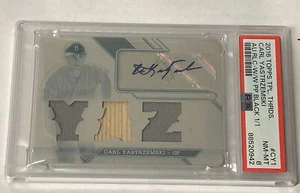 Carl Yastrzemski 2012 Topps Triple Threads Druckplatte Autogramm Auto #D 1/1 - Bild 1 von 6