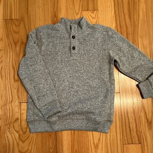 Gymboree Boys Sweatshirt Button Up NWT Size Medium 7/8  Fleece Lined - Picture 1 of 4