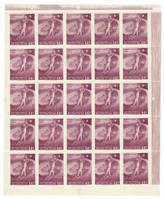 CHILE 1962 MNH Fútbol Fútbol Copa Mundial Variedad Perforación 14 X-RARO Hoja Completa Foto 1 de 2