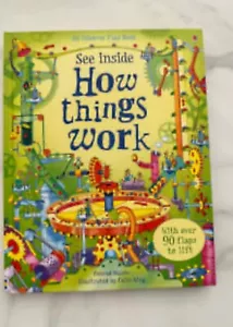 See Inside How Things Work NEW Hardcover 90+ Flap Book to Lift Pop Out Book - Imagen 1 de 4