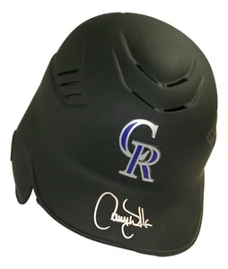 Larry Walker Autographed Rockies Rawlings Full Size Batting Helmet TRISTAR - Picture 1 of 4