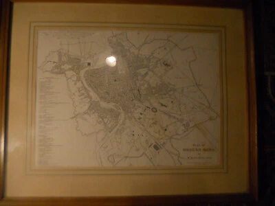 Vintage MAP A Plan Of MODERN ROME ITALY 20th later W.B. Clarke Interior Design - Image 1 of 3