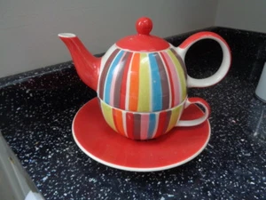 WHITTARD OF CHELSEA TEA FOR ONE - MULTI STRIPES - Picture 1 of 1