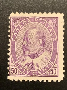 🏴☠️Canada # 95 COMME NEUF ARTICULÉ 50c KING EDWARD VII - Photo 1/2