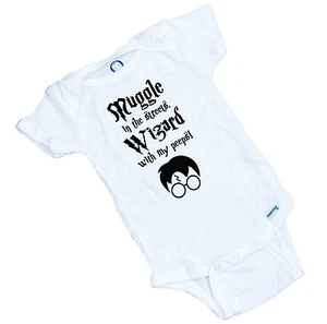 Muggle de Harry Potter en las calles, ¡mago con mis miedos! Onesie 100 % algodón - Imagen 1 de 1