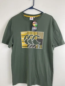 CANTERBURY UGLIES Green Colorful Logo ATHLETIC T-SHIRT Rugby Soccer Gym Men's M - Picture 1 of 9